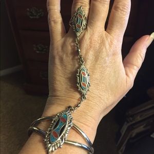 Vintage Sterling Silver Slave Bracelet